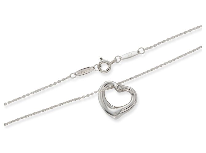Pendente Cuore Aperto Elsa Peretti in Argento Sterling e Diamante Tiffany & Co. - vista 4