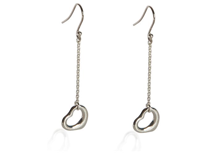 Orecchini Tiffany & Co. Elsa Peretti Open Heart in argento sterling - vista 3
