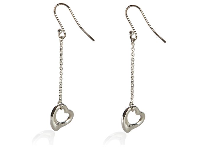 Orecchini Tiffany & Co. Elsa Peretti Open Heart in argento sterling - vista 4