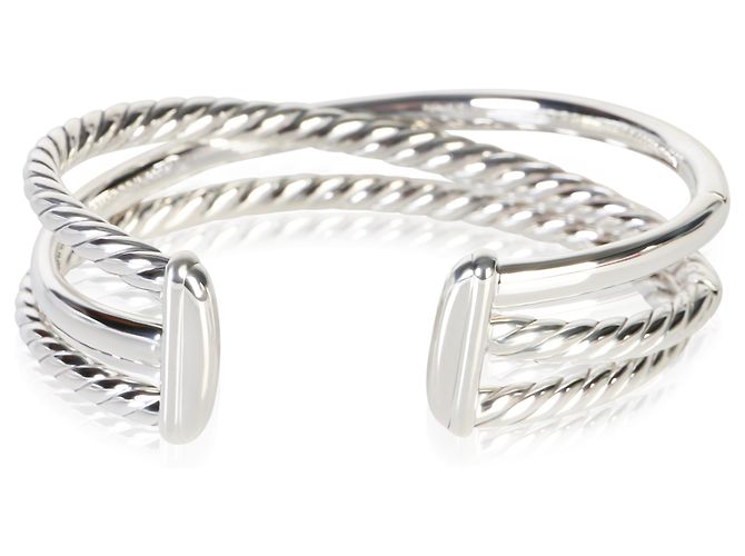 Bracciale Bold Crossover David Yurman in oro giallo e argento sterling - vista 4