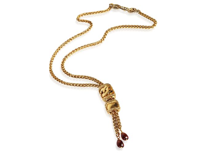 Gabrielle Collana Bolo Tie Chanel 1996 Vintage Gripoix CC placcata oro - vista 3