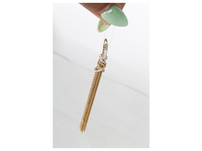 Orecchini Helena Tassel David Yurman in oro giallo e diamanti - vista 5