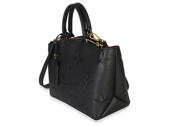 Louis Vuitton Black Monogram Giant Empreinte Petit Palais Preto - vista 3