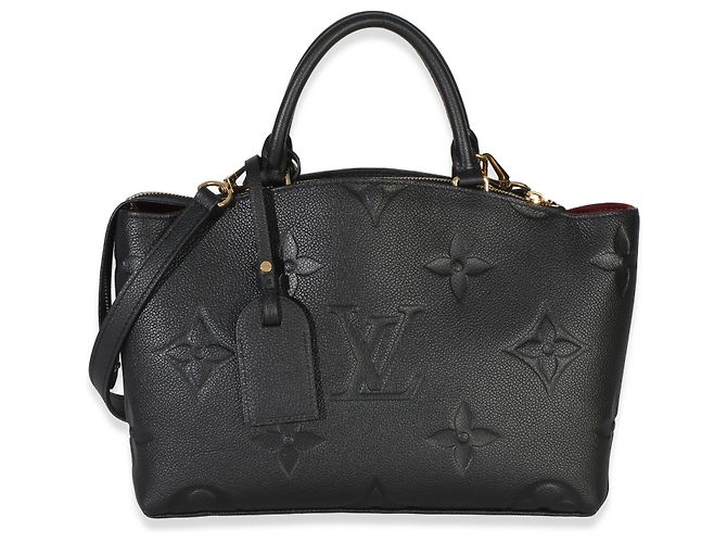 Louis Vuitton Black Monogram Giant Empreinte Petit Palais Preto - vista 8