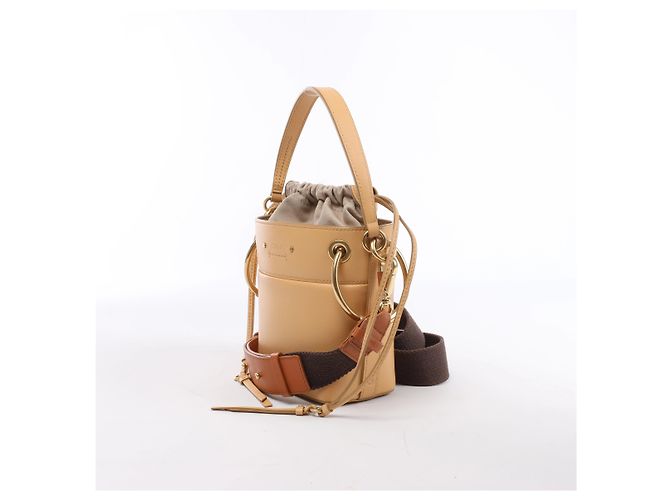 Chloé Borsa a tracolla 2Way Chloe Roy in pelle x tela beige - vista 2