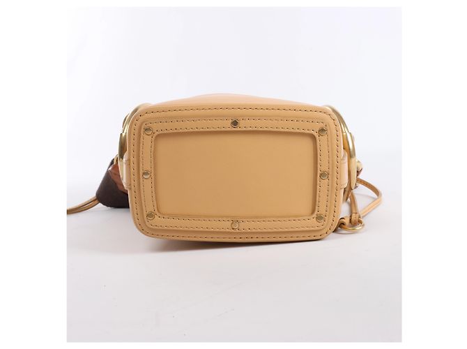 Chloé Borsa a tracolla 2Way Chloe Roy in pelle x tela beige - vista 7