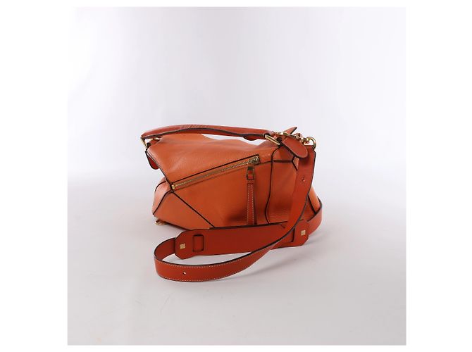 Borsa a mano 2Way Loewe Puzzle Medium in pelle, Orange Arancione - vista 2