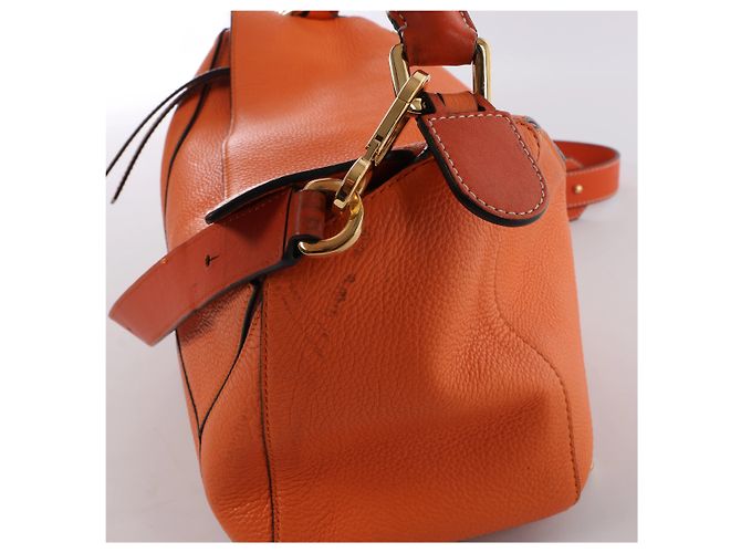 Borsa a mano 2Way Loewe Puzzle Medium in pelle, Orange Arancione - vista 4