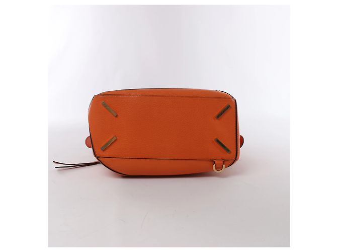 Borsa a mano 2Way Loewe Puzzle Medium in pelle, Orange Arancione - vista 8
