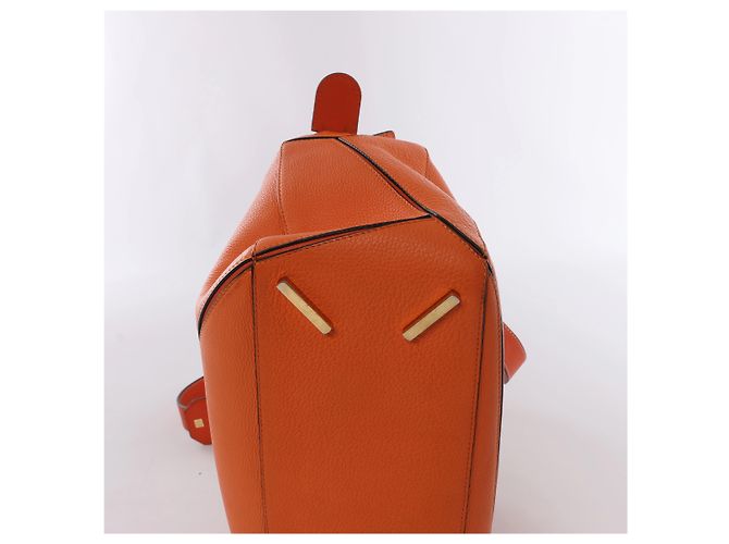 Borsa a mano 2Way Loewe Puzzle Medium in pelle, Orange Arancione - vista 9