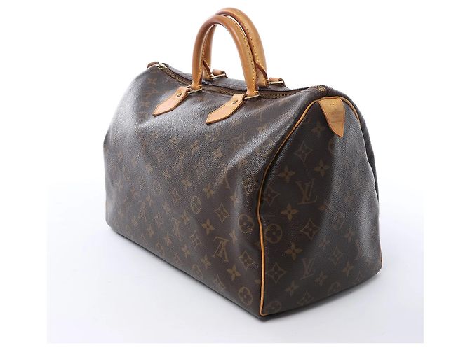 Borsa a mano Louis Vuitton Speedy 35 Monogram Canvas Marrone M41524 - vista 4