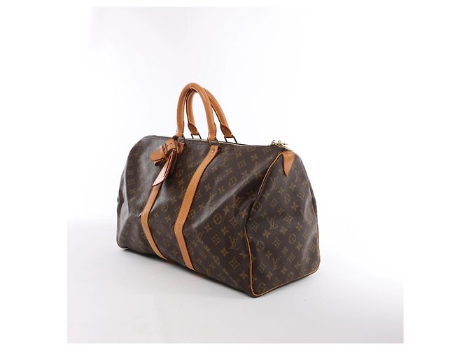 Borsa da viaggio Louis Vuitton Keepall 45 Monogram Canvas in marrone M41428 - vista 2