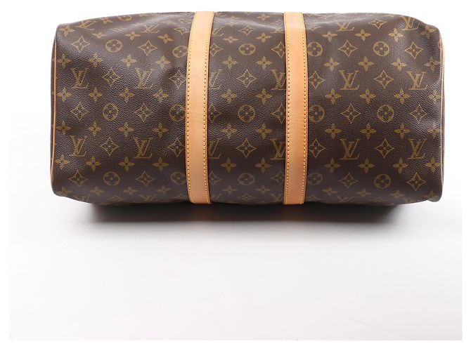 Borsa da viaggio Louis Vuitton Keepall 45 Monogram Canvas in marrone M41428 - vista 7