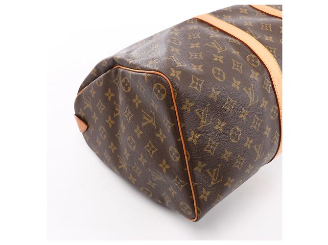 Borsa da viaggio Louis Vuitton Keepall 45 Monogram Canvas in marrone M41428 - vista 8