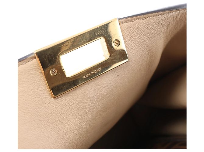Fendi Peekaboo X-light Leder 2Way Handtasche in Brown 8BN310 Beige - Ansicht 12