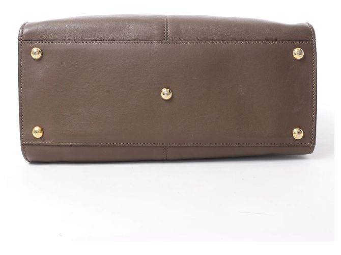 Fendi Peekaboo X-light Leder 2Way Handtasche in Brown 8BN310 Beige - Ansicht 8