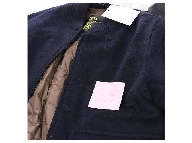 Corneliani O.Wear Bomberjacke in Marineblau, Größe 50 IT Grau - Ansicht 13