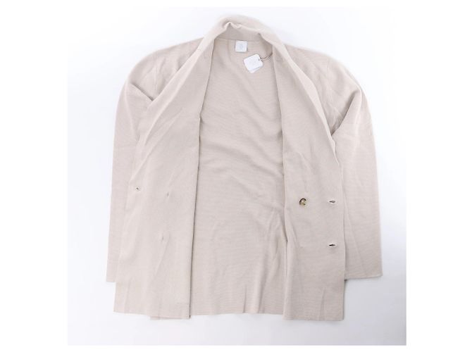 Autre Marque Eleventy Double-Breasted Blazer in Beige, Size S - view 2