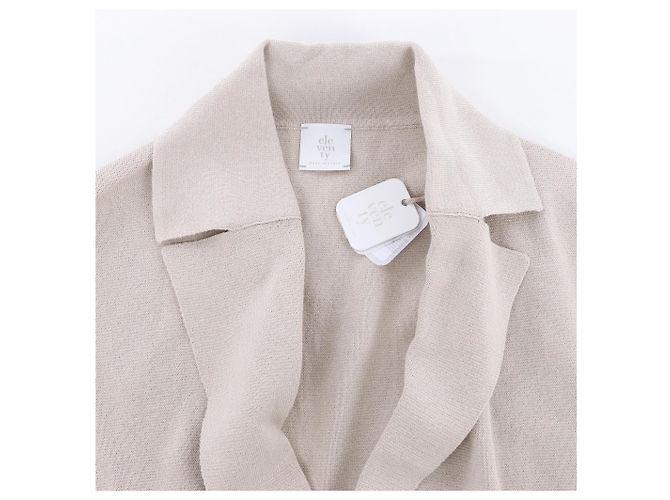 Autre Marque Eleventy Double-Breasted Blazer in Beige, Size S - view 4
