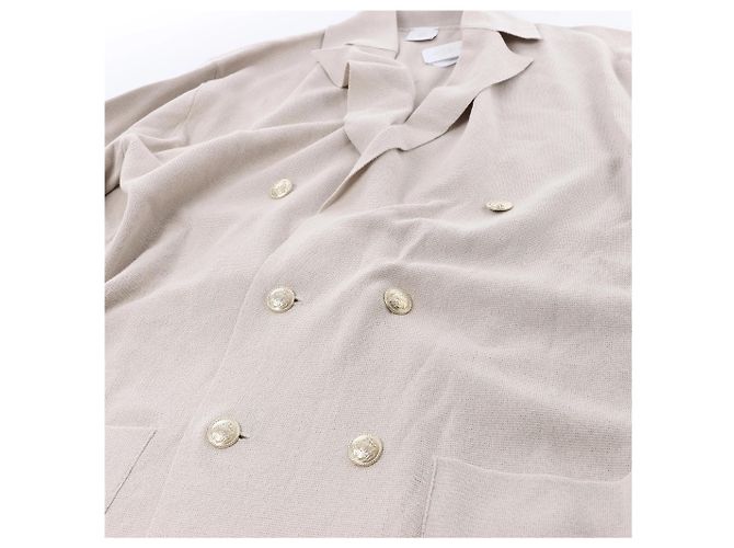 Autre Marque Eleventy Double-Breasted Blazer in Beige, Size S - view 6