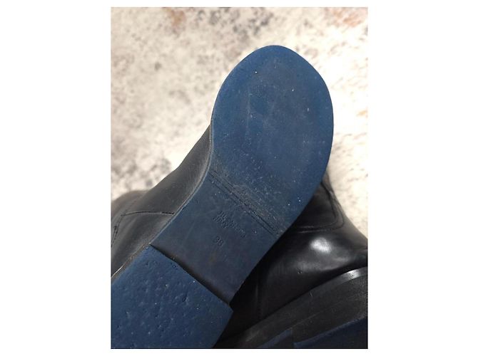 Botas de cuero Jil Sander Navy Negro - vista 7