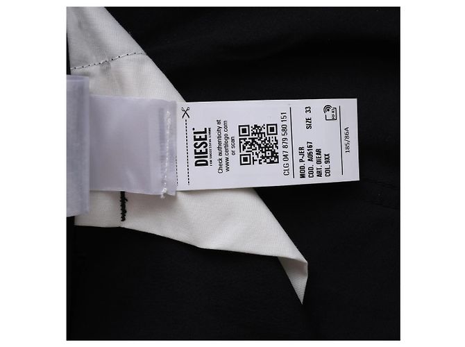 DIESEL P-JER PANTALONI Hose in Black, Größe W33 Schwarz - Ansicht 4