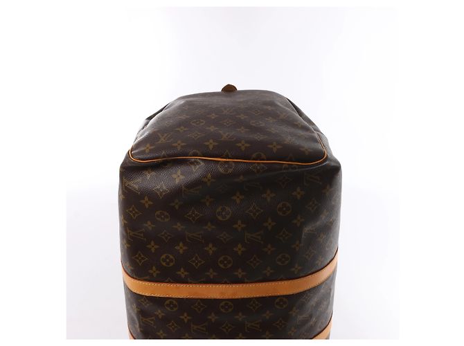 Borsa da viaggio Louis Vuitton Keepall 55 Monogram Canvas in marrone M41424 - vista 11