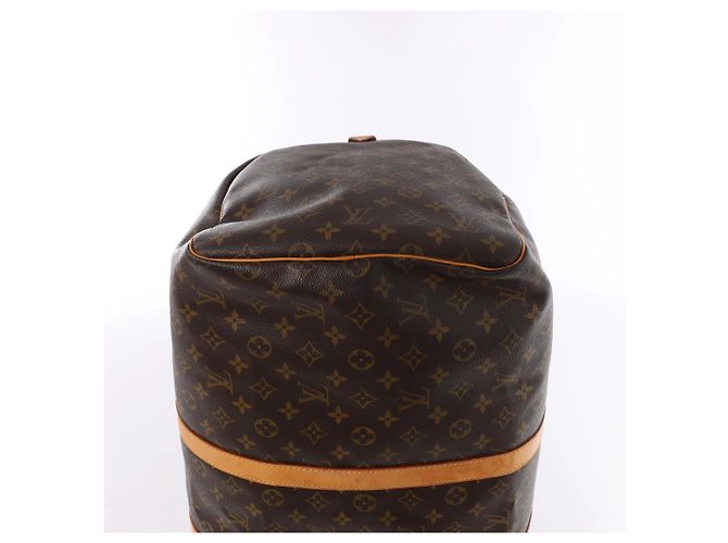 Borsa da viaggio Louis Vuitton Keepall 55 Monogram Canvas in marrone M41424 - vista 12