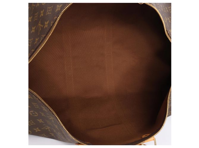 Borsa da viaggio Louis Vuitton Keepall 55 Monogram Canvas in marrone M41424 - vista 13