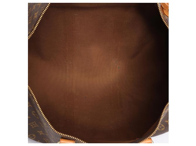 Borsa da viaggio Louis Vuitton Keepall 50 Monogram Canvas Marrone M41426 - vista 11