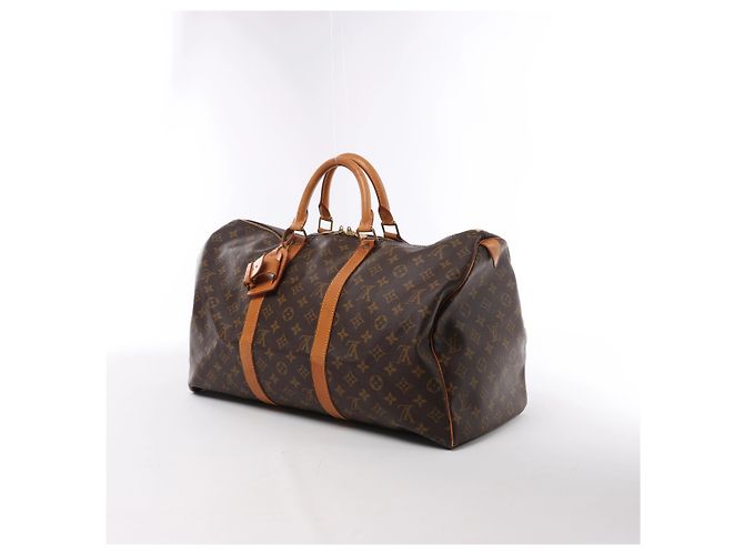 Borsa da viaggio Louis Vuitton Keepall 50 Monogram Canvas Marrone M41426 - vista 2