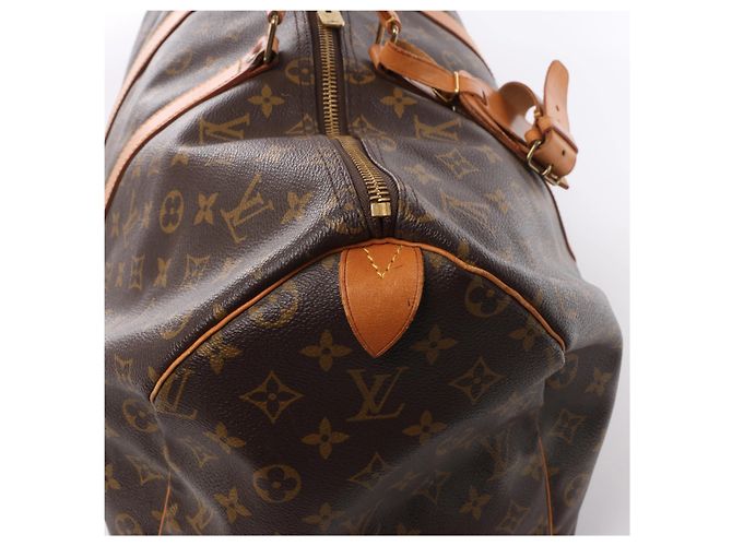 Borsa da viaggio Louis Vuitton Keepall 50 Monogram Canvas Marrone M41426 - vista 4
