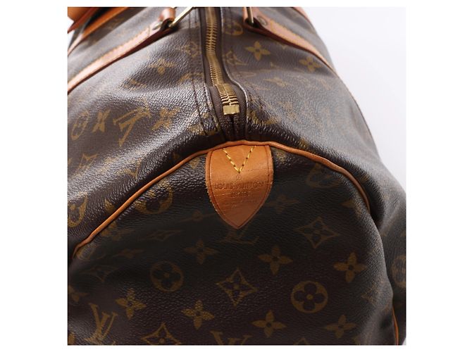 Borsa da viaggio Louis Vuitton Keepall 50 Monogram Canvas Marrone M41426 - vista 5