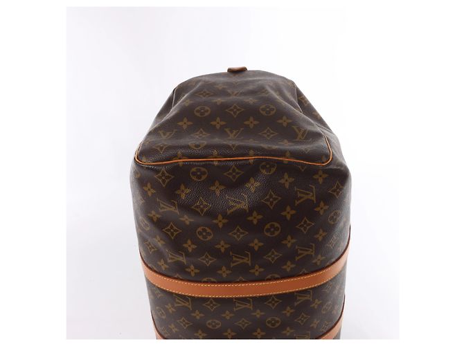 Borsa da viaggio Louis Vuitton Keepall 50 Monogram Canvas Marrone M41426 - vista 9