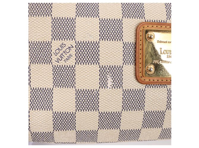 Bolso de hombro Louis Vuitton Eva Damier Azur en Beige N55214 - vista 11