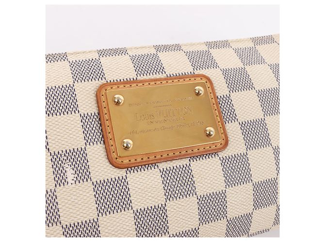 Bolso de hombro Louis Vuitton Eva Damier Azur en Beige N55214 - vista 12