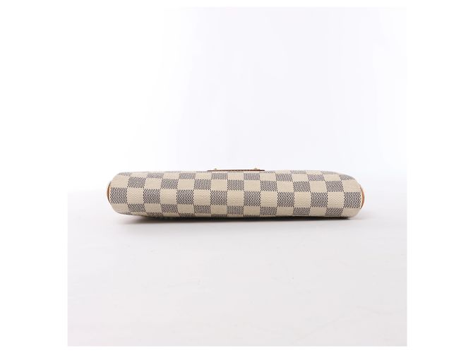 Bolso de hombro Louis Vuitton Eva Damier Azur en Beige N55214 - vista 6