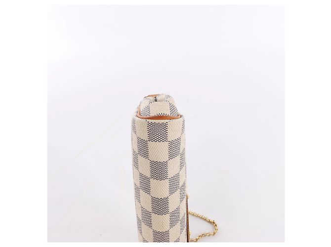 Bolso de hombro Louis Vuitton Eva Damier Azur en Beige N55214 - vista 7
