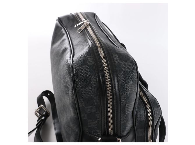 Louis Vuitton Sac Leoh Damier Graphite Messenger Crossbody Bag in Nero N45252 - vista 4