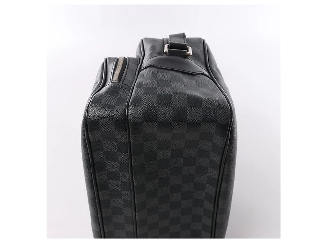 Louis Vuitton Sac Leoh Damier Graphite Messenger Crossbody Bag in Nero N45252 - vista 8