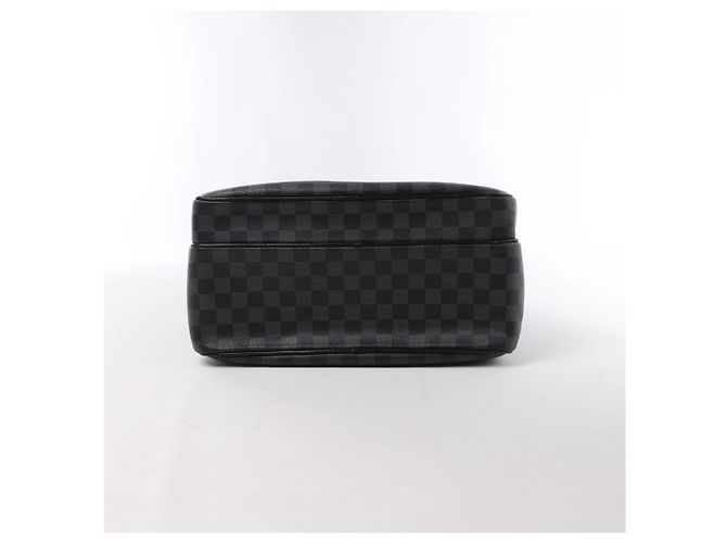 Louis Vuitton Sac Leoh Damier Graphite Messenger Crossbody Bag in Nero N45252 - vista 9