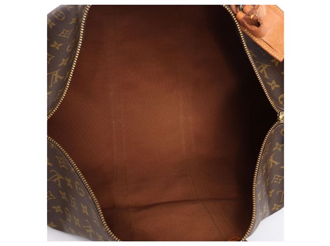 Borsa da viaggio Louis Vuitton Keepall 50 Monogram Canvas Marrone M41426 - vista 12
