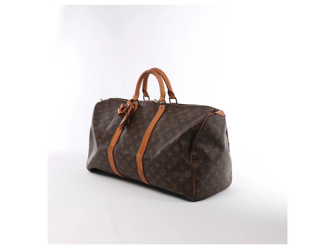 Borsa da viaggio Louis Vuitton Keepall 50 Monogram Canvas Marrone M41426 - vista 2