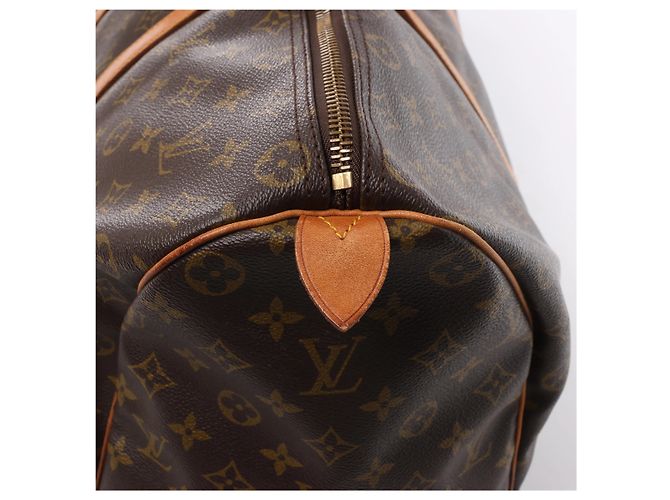Borsa da viaggio Louis Vuitton Keepall 50 Monogram Canvas Marrone M41426 - vista 5