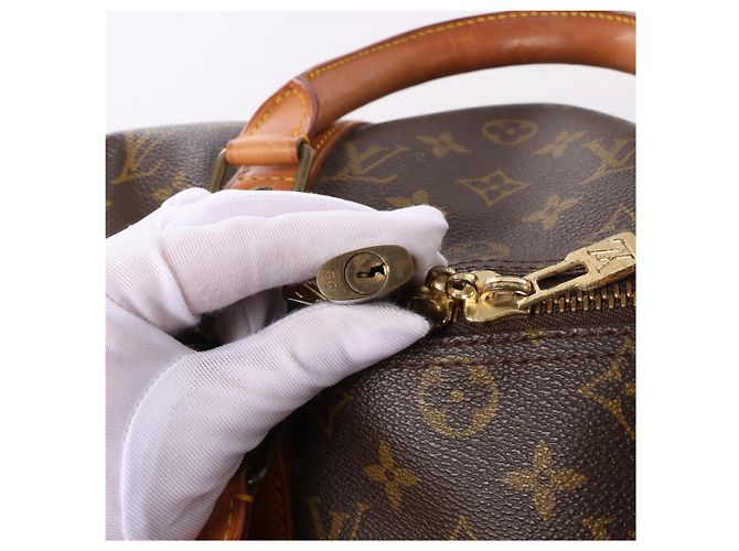 Borsa da viaggio Louis Vuitton Keepall 50 Monogram Canvas Marrone M41426 - vista 8