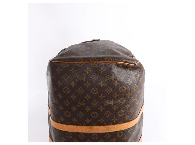Borsa da viaggio Louis Vuitton Keepall 55 Monogram Canvas in marrone M41424 - vista 10