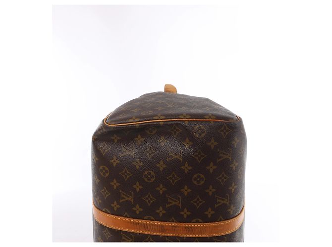 Borsa da viaggio Louis Vuitton Keepall 50 Monogram Canvas in marrone M41426 - vista 11