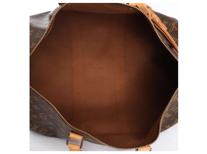 Borsa da viaggio Louis Vuitton Keepall 50 Monogram Canvas in marrone M41426 - vista 13