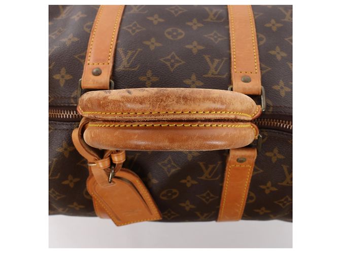 Borsa da viaggio Louis Vuitton Keepall 50 Monogram Canvas in marrone M41426 - vista 6