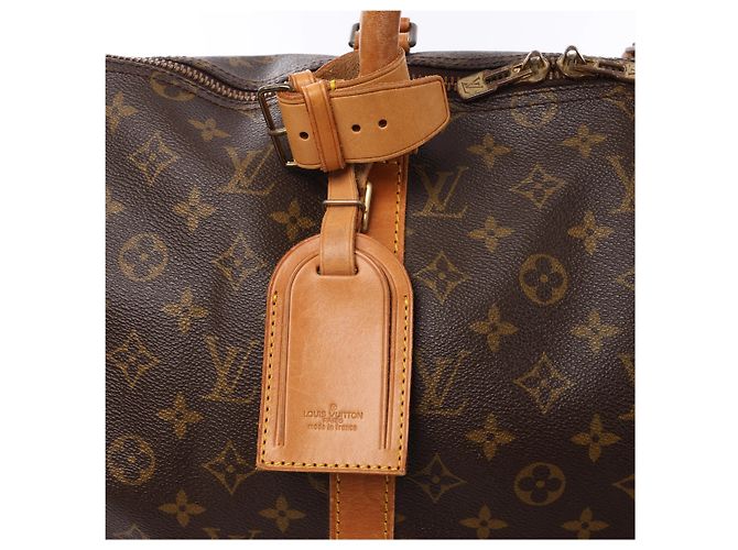Borsa da viaggio Louis Vuitton Keepall 50 Monogram Canvas in marrone M41426 - vista 8
